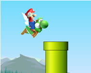 Flappy Mario and Yoshi Mario HTML5 jtk