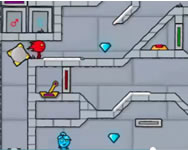 Fireboy and Watergirl 3 ice temple Mario HTML5 játék