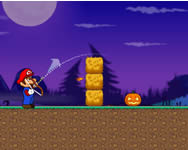 Mario - Mario shoot pumpkin